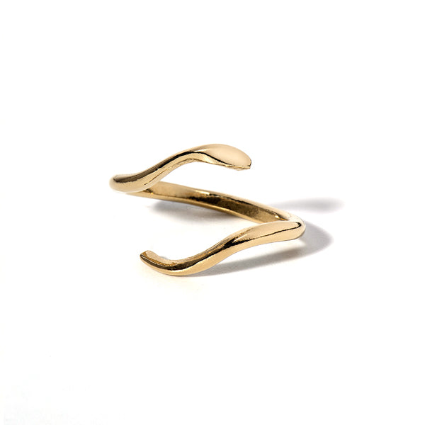 Serfent ring gold plated