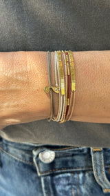 Single balls thread goldfield bracelet