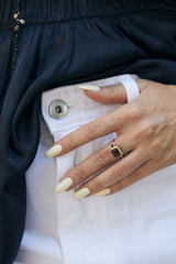 14K gold vintage ring with 3 stones