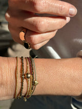 Single circular goldfield bracelet