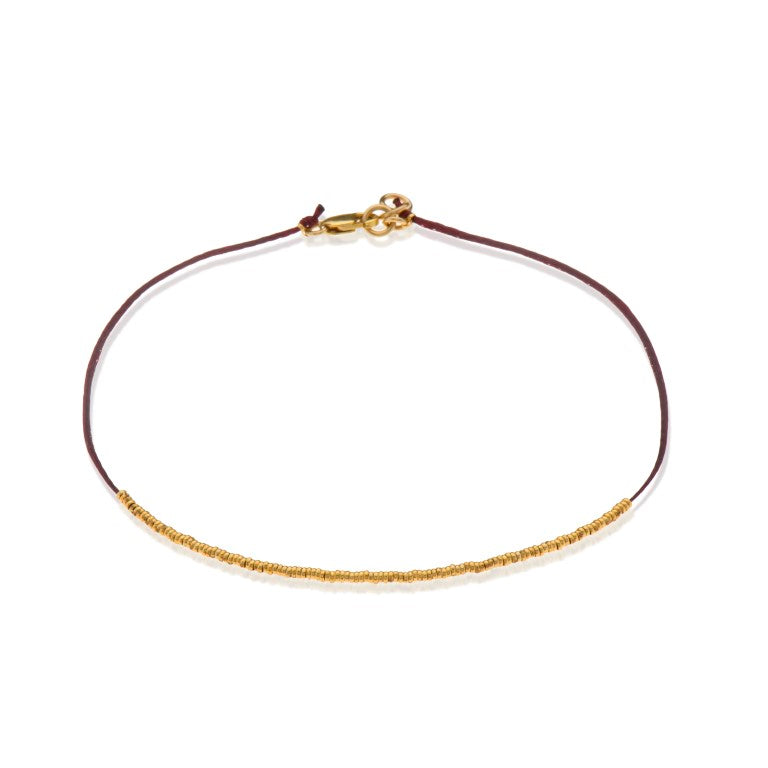 Single balls thread goldfield bracelet