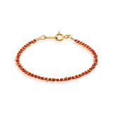 goldfield bracelet with coral stones