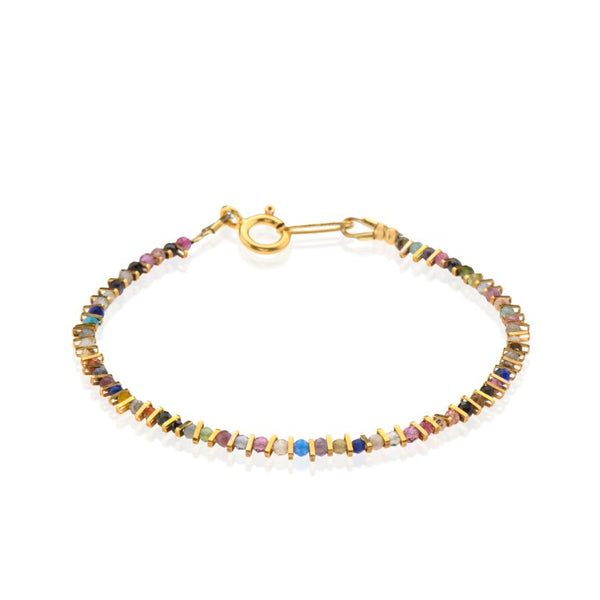 goldfield bracelet with tourmalines