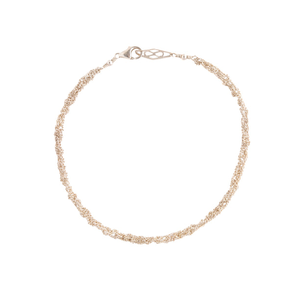 Silver crochet bracelet - Goldy jewelry store