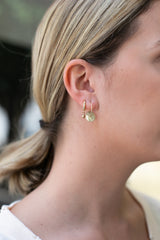 14K GOLD plate hoop earring - Goldy jewelry store