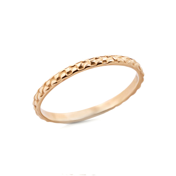 14k gold thin ring - Goldy jewelry store