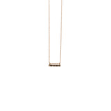 14K GOLD necklace with black diamonds pendant - Goldy jewelry store