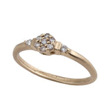 14K gold ring with diamonds - Goldy jewelry store