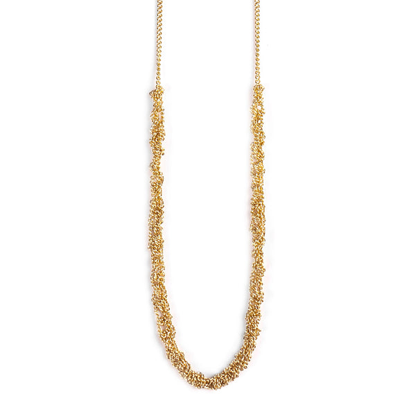 Goldfilled necklace crochet - Goldy jewelry store