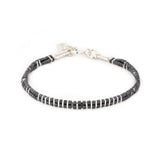 2 lines stripes bracelet silver - Goldy jewelry store
