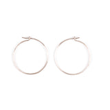 Silver big hoops earrings - Goldy jewelry store