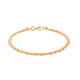 Gold plated single bracelet - Goldy jewelry store