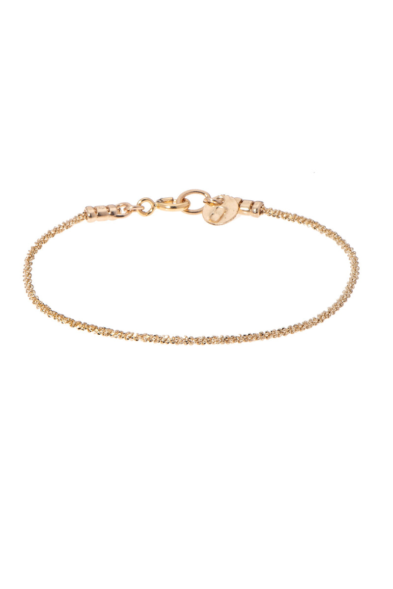 Gold plated rope bracelet