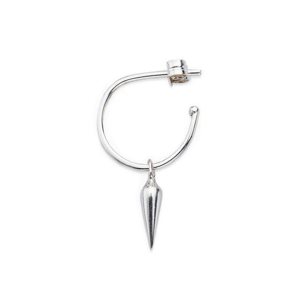 Hoop Pendolum Earrings -  Silver - Goldy jewelry store