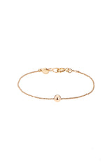 Gold plated rope ball bracelet
