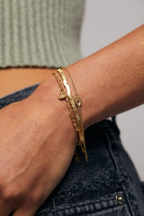 Eye bracelet gold plated