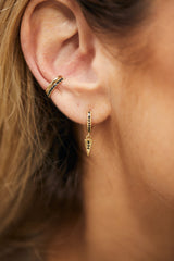 14k gold embracing earring