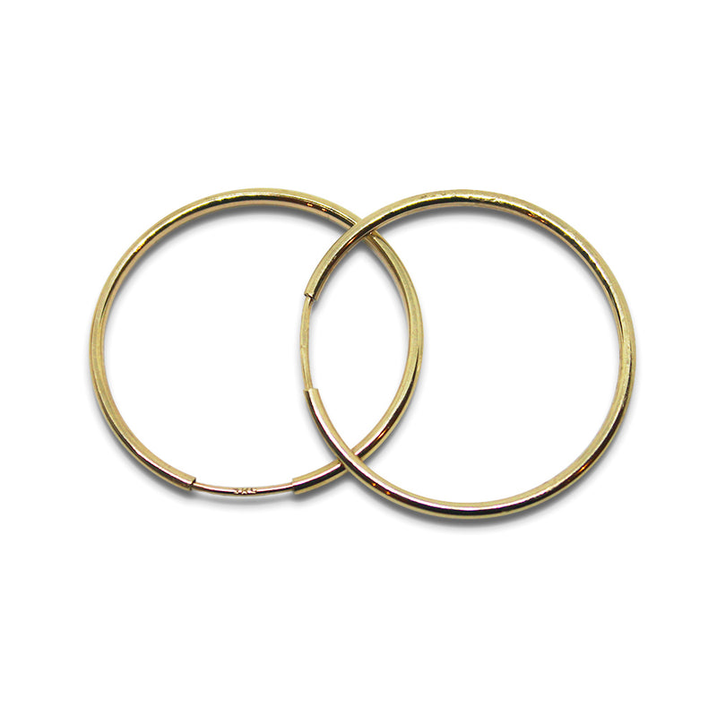 14k GOLD Large Hoop Earring - Goldy jewelry store
