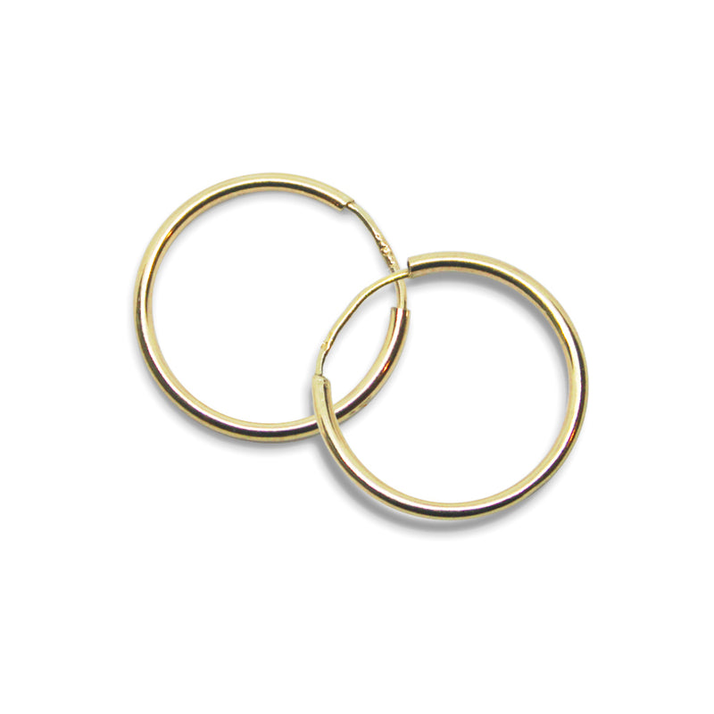 14k Gold S Hoop Earrings - Goldy jewelry store