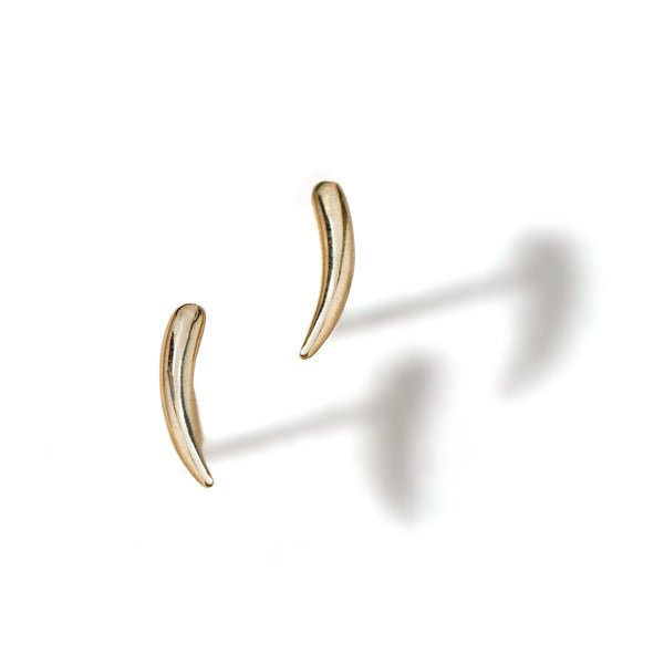 14K gold mid tip tails earring