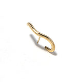 Coil thin gold plated earring