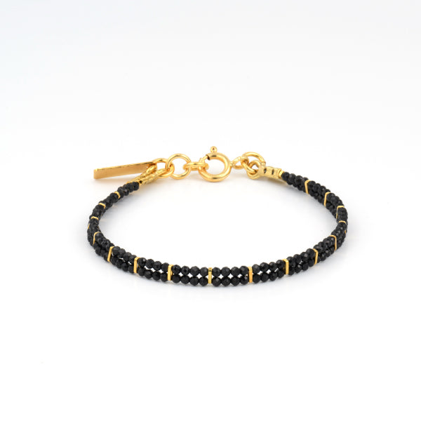 2 line spinal  bracelet goldfield