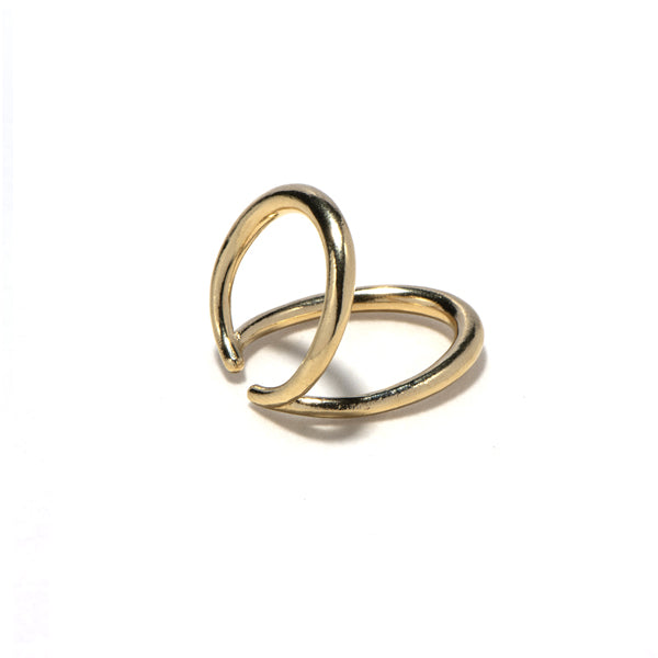 Halo gold plated ring
