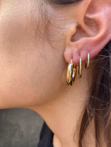 14k Gold S Hoop Earrings