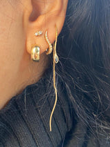 14K gold Mamba earring