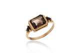 14K gold vintage ring with 3 stones
