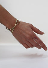 Infinity cuff bracelet gold plated