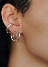 Mini Cycle earring silver