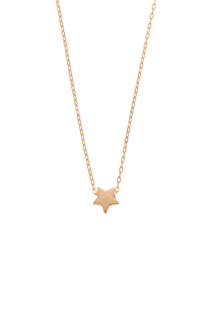 Star gold plated necklace - Goldy jewelry store