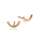 EF 14k gold smile earrings - Goldy jewelry store