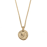14K  GOLD necklace with coin - Goldy jewelry store