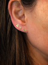 14k gold letter earrings - Goldy jewelry store